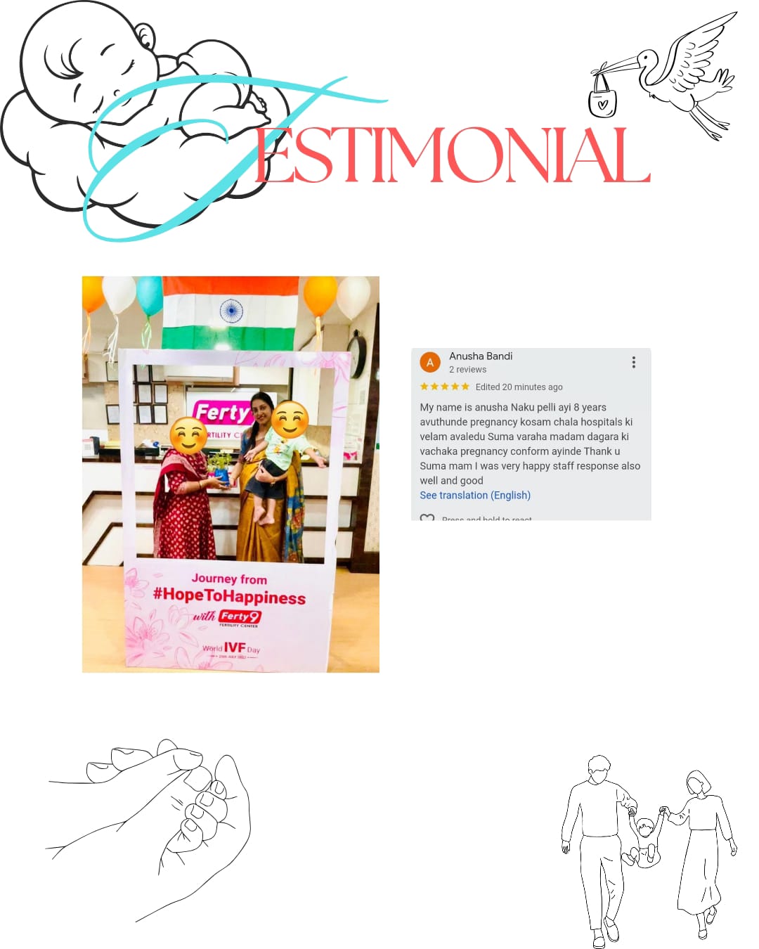 My name is anusha Naku pelli ayi 8 years avutunde pregnancy kosam chala hospitals ki velam avaledu Suma varsha madam dagara ki vachaka pregnancy conforam ayinde Thank u Suma mam I was very happy staff response also well and good